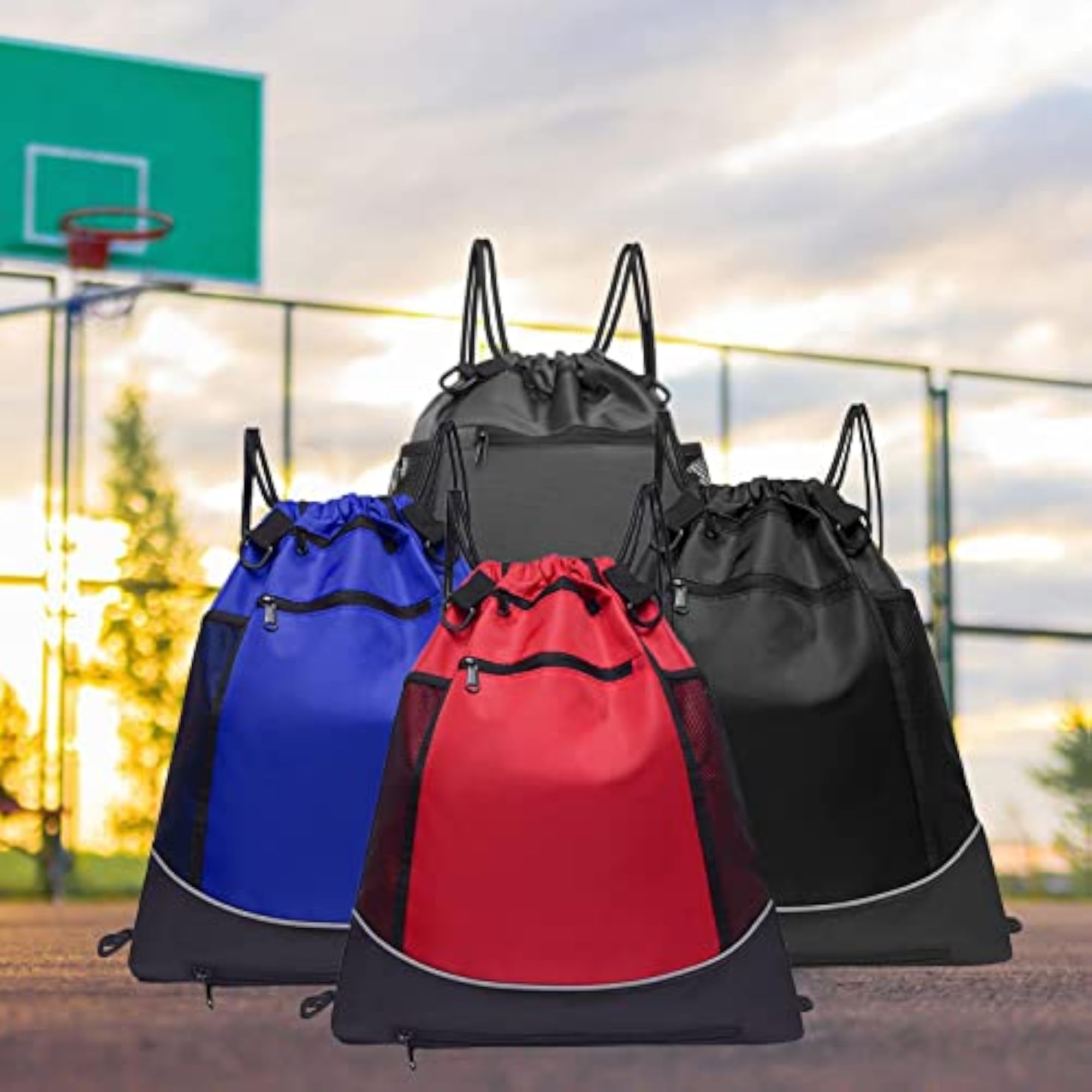 Unisex Basketball Backpack with Ball Holder